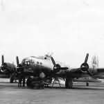 384th Bomb Group B-17G Flying Fortress Bomber Parked at Airfield