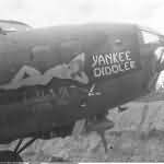 B-17E Flying Fortress of the 43rd Bomb Group 65th Bomb Squadron. „Yankee Diddler – Wouldn’t It Root Ya” Nose Art