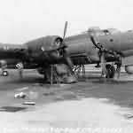 B-17F Bomber 42-3489 Crashed Into Aircraft Tractor on airfield 1943
