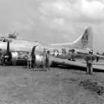 Battle Damaged B-17G 379th Bomb Group 527th BS 43-37622