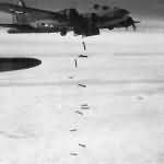 B-17 Bombers of 384th Bomb Group Dropping Bombs on Target