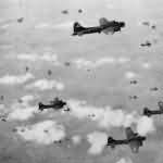 B-17 Flying Fortress 8th AF in Flak Filled Sky During Berlin Raid