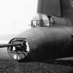 B-17 Flying Fortress Tail Gunner Posed in His Position