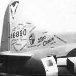 Graffiti Covered Tail Of 463rd Bomb Group B-17G Flying Fortress 44-6880 Last Chance