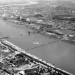 US Army Air Force B-17 Flying Fortress over KOLN SUD Sudbrucke 1945