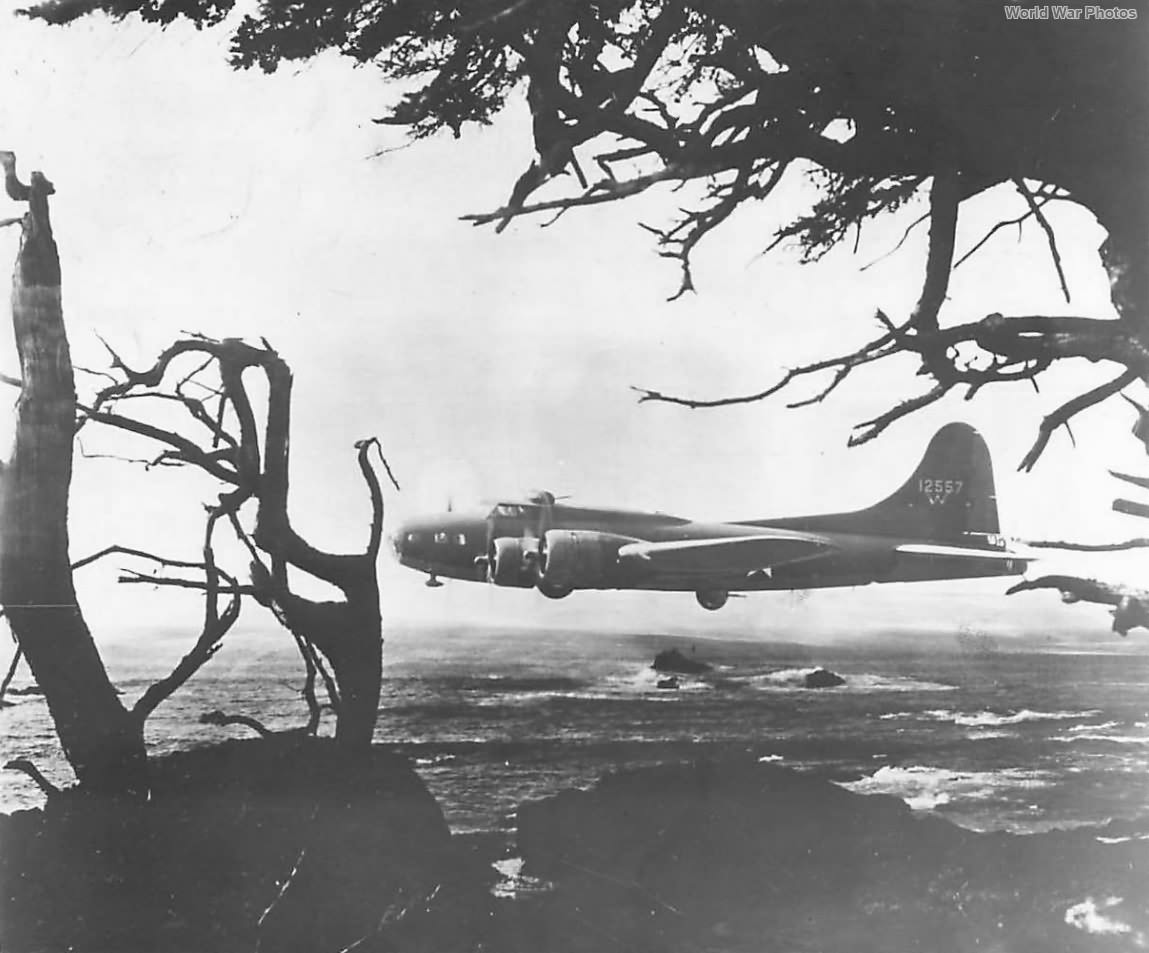 Low flying B-17E 5th BG 13th AF during patrol over the Pacific 42