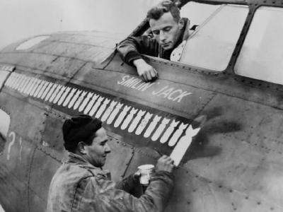 B-17F 41-24605 Knockout Dropper after 50th Mission
