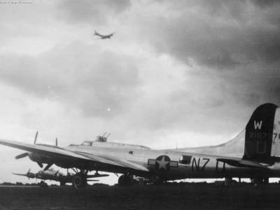 B-17G 42-107078 N7-U of the 398th BG, 603rd BS
