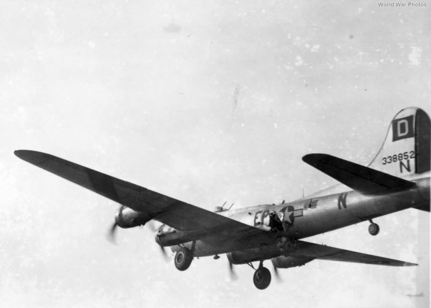 Damaged B-17G of The Bloody Hundredth