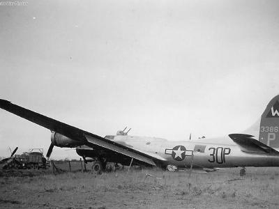 Crashed B-17G 43-38661 of the 398th BG