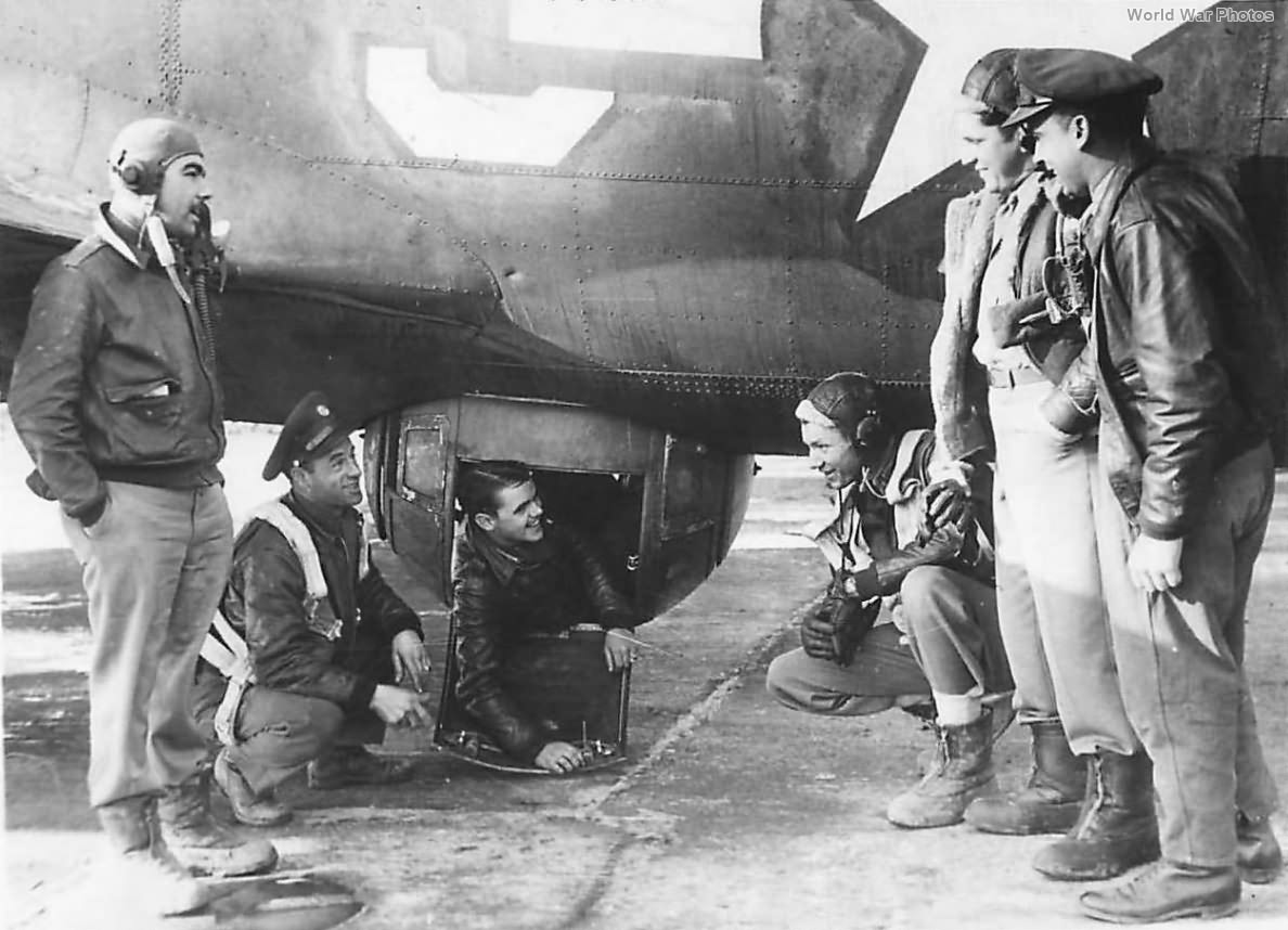 Crewmen of the 379th BG 526th BS B-17 Bad Penny 43