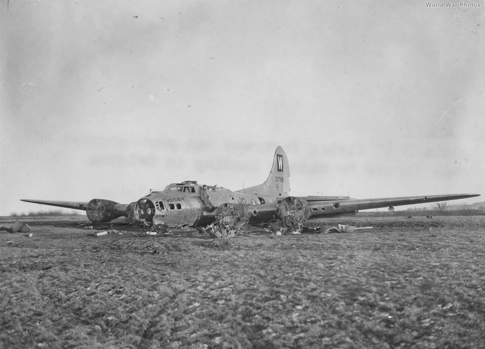 B-17G H8-H 43-37908 486th BG crash Jamoigne Belgium 26 December 1944