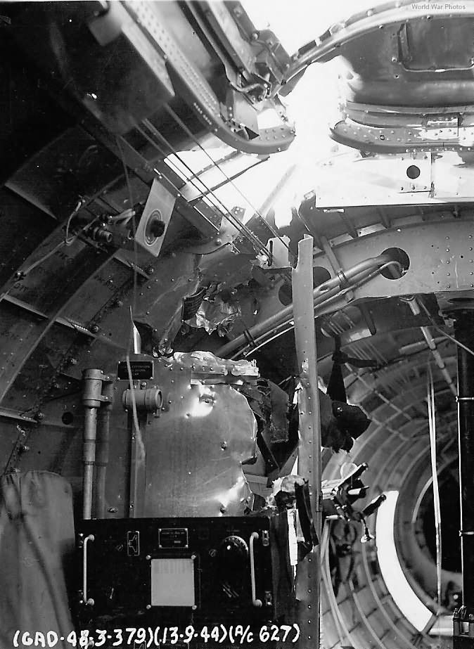 Interior Battle Damage On 379th Bg B 17 World War Photos