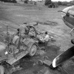 M6 Bomb Service Truck unloading beside 381st BG 20 August 1943