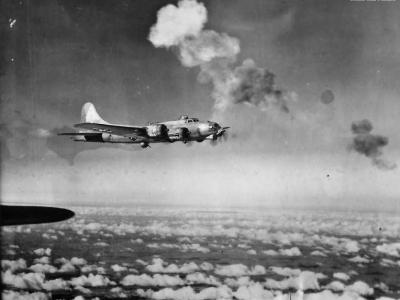 303rd BG bombers en route to bomb Oschersleben