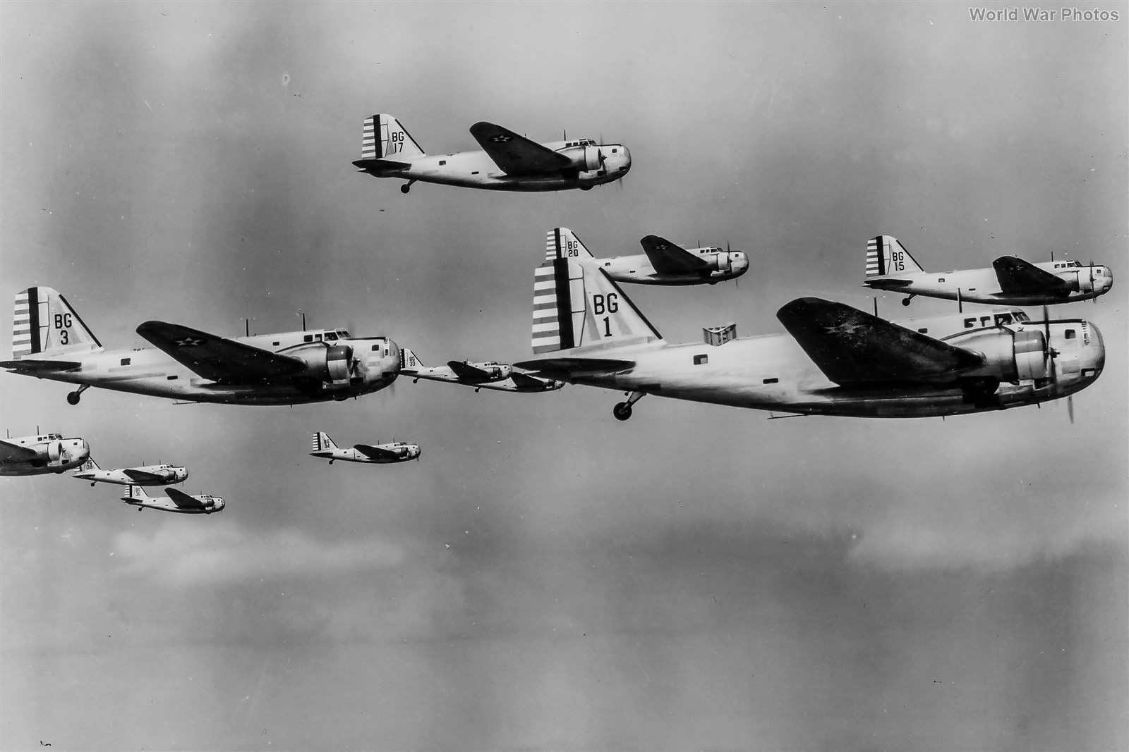 B-18 of the 7th BG over the San Francisco Bay Area 18 September 1938