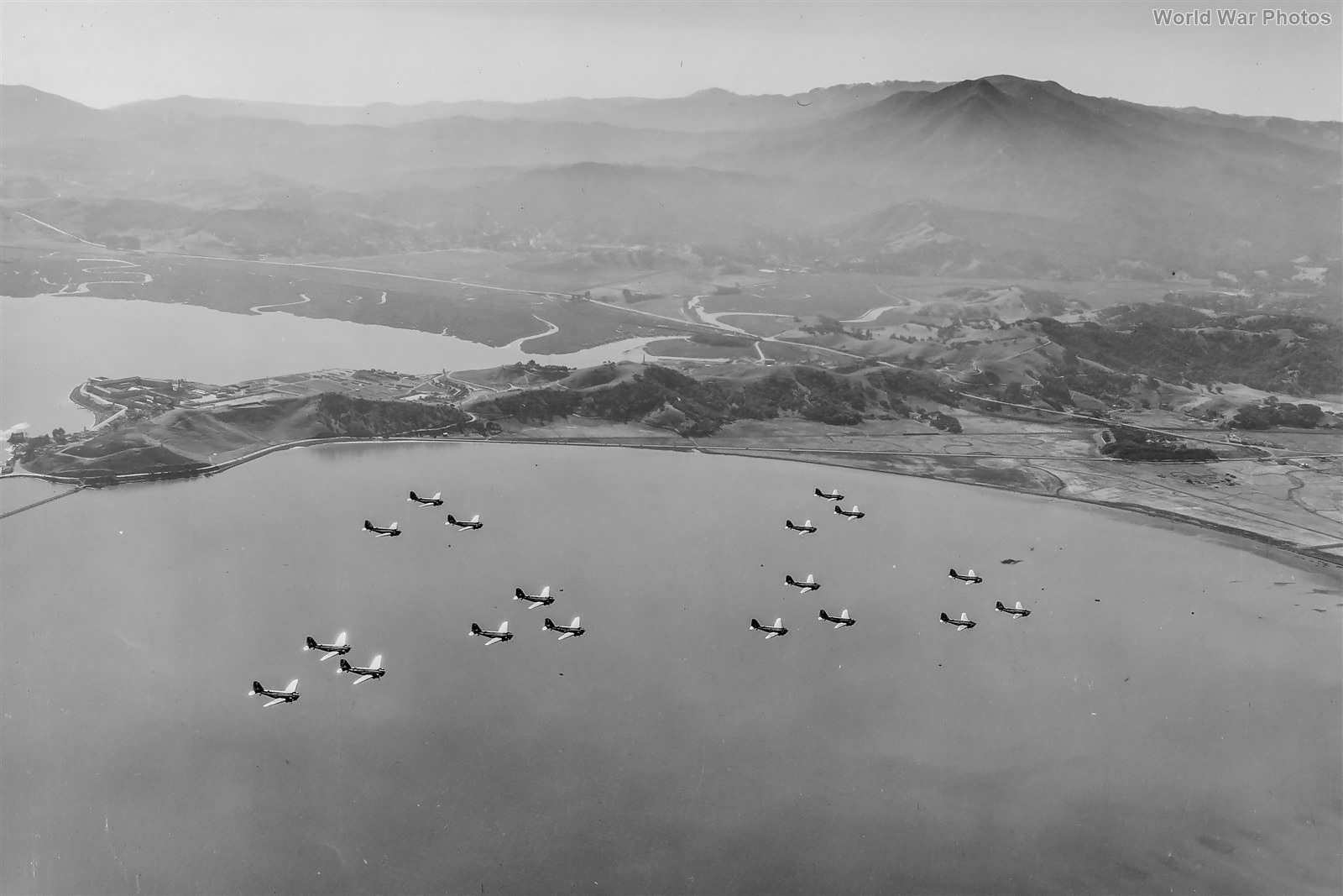 B-18s over San Quentin California October 1939