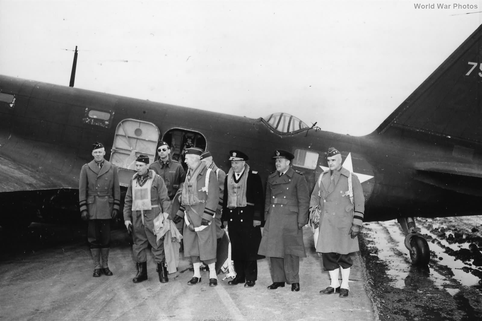Allied Officers with B-18 Iceland March 1943