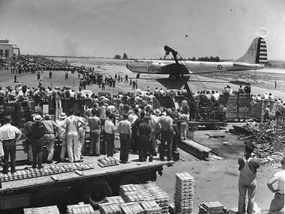 First test flight of XB-19