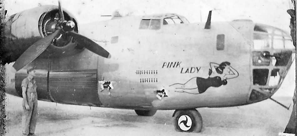 B-24D Liberator 41-11798 from 98th Bomb Group, 415th Bomb Squadron „Pink Lady”