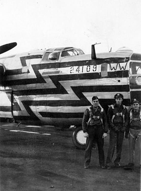 B-24D 41-24109 Formation Ship Plane Crew 466th Bomb Group 8th Air Force