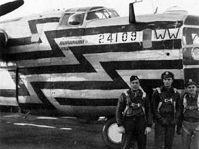 B-24D 41-24109 Formation Ship Plane Crew 466th Bomb Group 8th Air Force