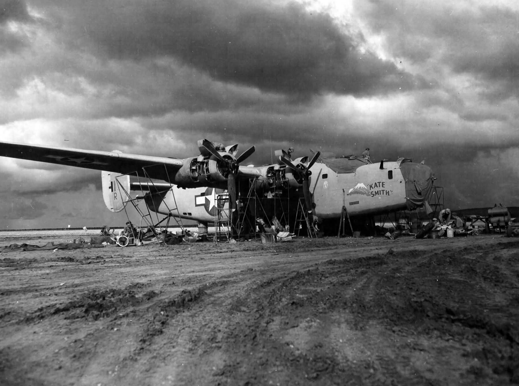 B-24D Liberator of the 345th Bomb Squadron, 98th Bomb Group