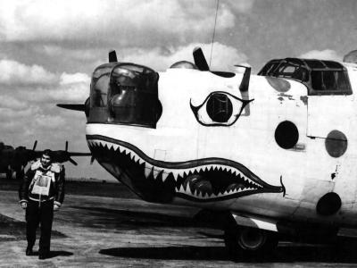 Assembly ship B-24H Liberator 41-28697 458th SPOTTED ASS APE