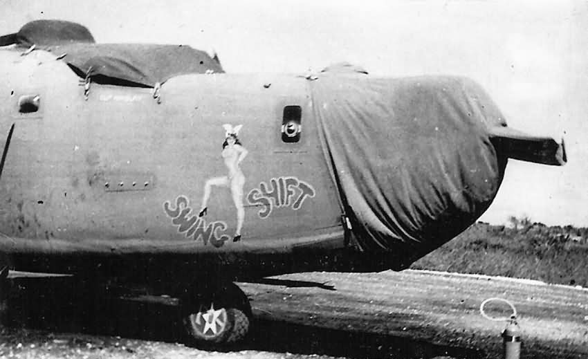 B-24J 42-109940 of the 30th BG, 38th Bomb Squadron named „Swing Shift”
