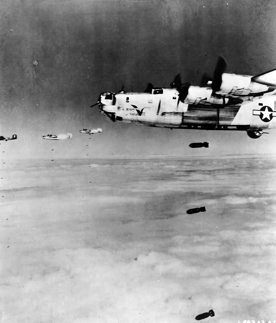 B-24J Liberator serial 44-40677 of the 27th Bomb Squadron, 30th Bomb Group