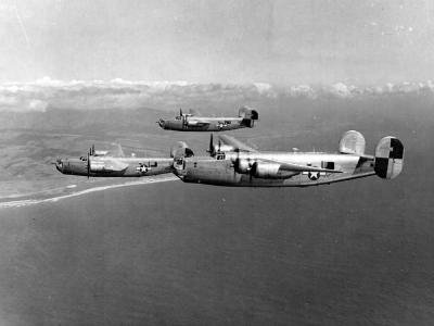 B-24J Liberator 44-40760 from the 867th Bomb Squadron, 494th BG