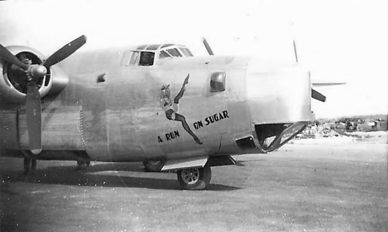 B-24 Liberator Named „A Run On Sugar” of the 11th Bomb Group