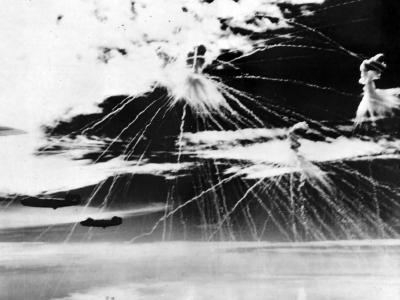 Japanese Drop Phosphorus Bombs on 7th AAF Liberators