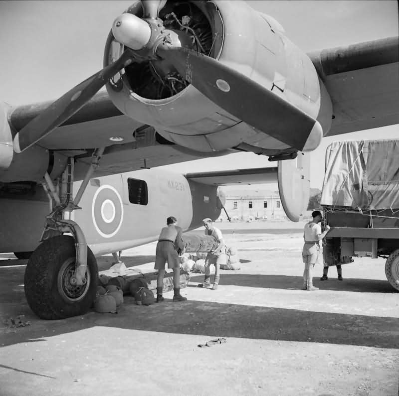 Liberator B Mk VI KK231 of No 37 Squadron RAF at Brindisi Italy