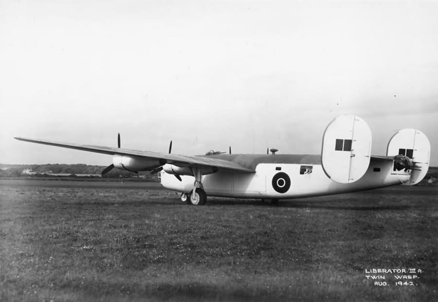 Liberator GR Mk III FK222 on the ground at Prestwick August 1942