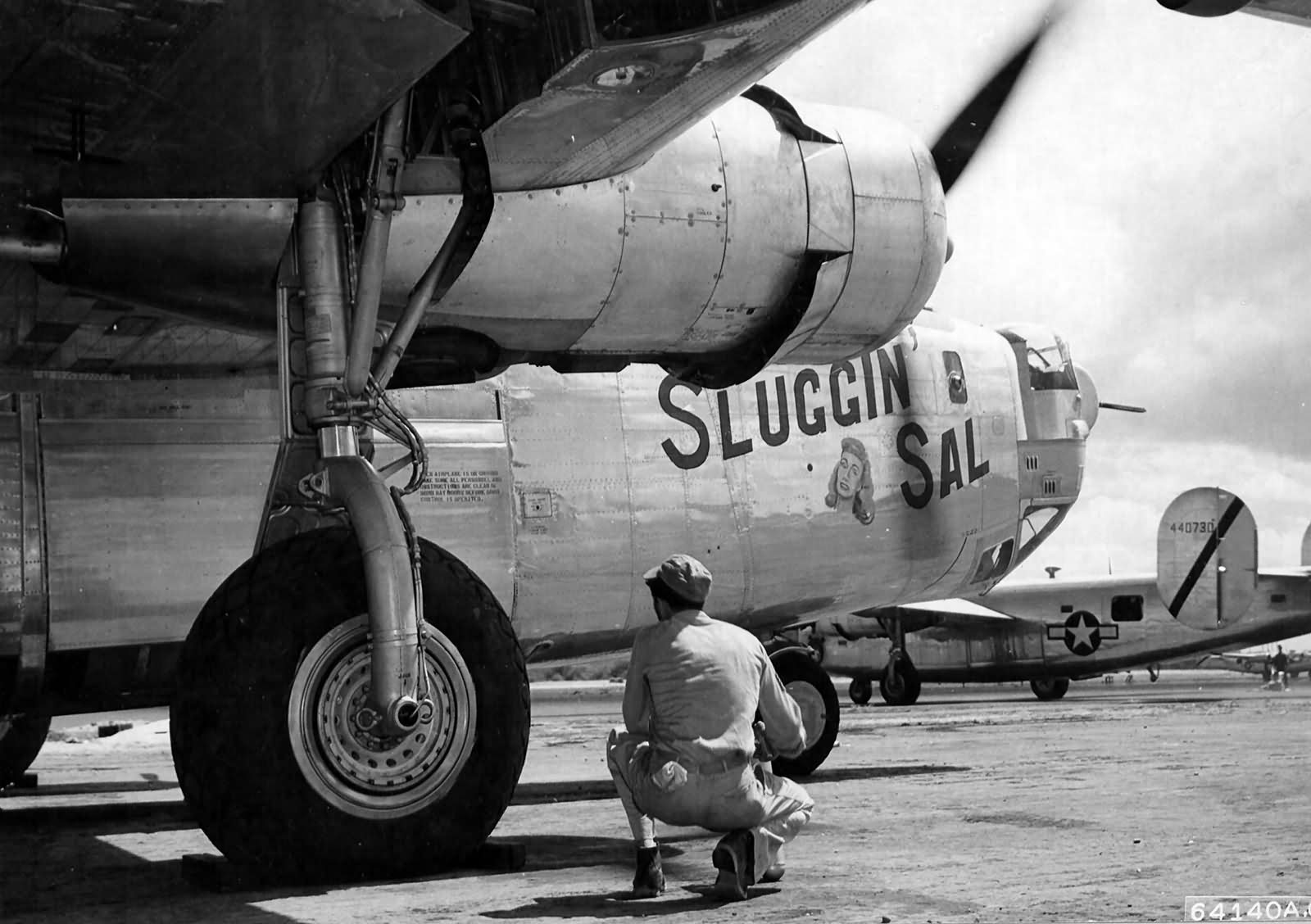 B-24J Liberator 44-40750 of the 865th Bomb Squadron 494th Bomb Group