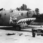 B-24J 42-109967 of the 308th Bomb Group, 374th Bomb Squadron „Buzz Z Buggy” nose art