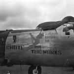 B-24J 44-40302 „Chute The Works” of the 11th Bomb Group 431st Bomb Squadron – nose art