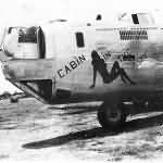 B-24J 44-40811 Nose Art Cabin in the Sky 10th Air Force, 7th Bomb Group, 492nd Bomb Squadron