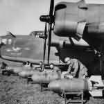 Crew loading bombs onto B-24D Liberator 41-23745 Katy Bug of the 93rd Bomb Group 328th BS – 1943