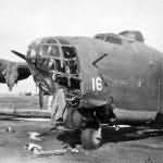 Damaged B-24 Liberator #16