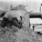 B-24 Liberator Damaged by flak in a raid over Ploesti Rumania