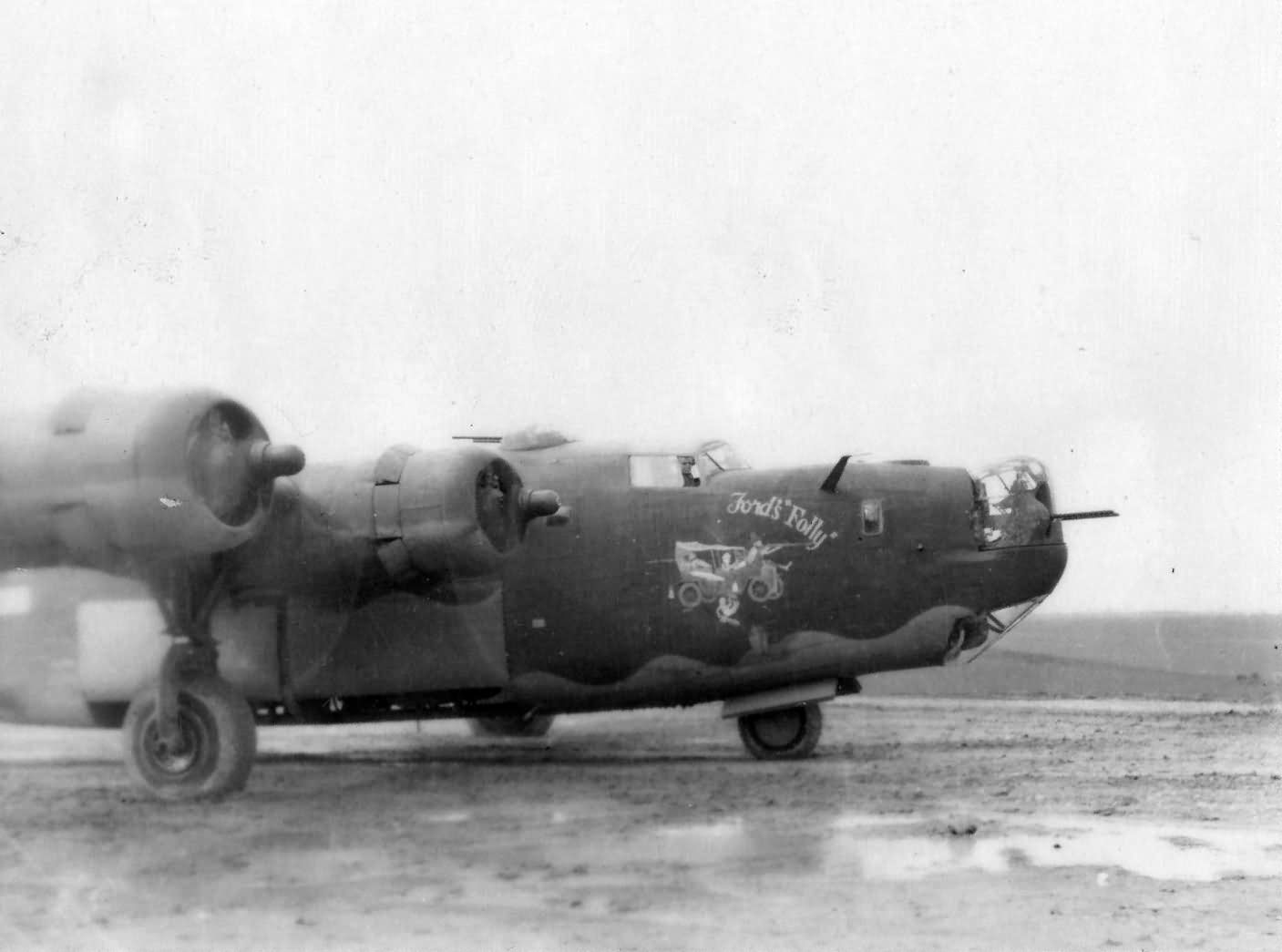 B-24 Liberator 455th Bomb Group Takes Off Fords Folly 42-52249