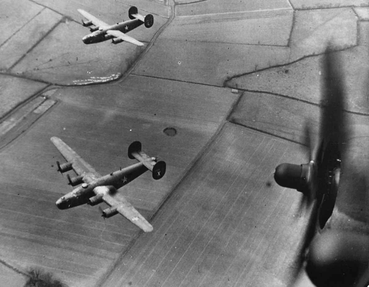8th Air Force B-24 Liberators over England