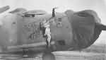 B-24 Liberator Bomber Patched Up Piece Nose Art