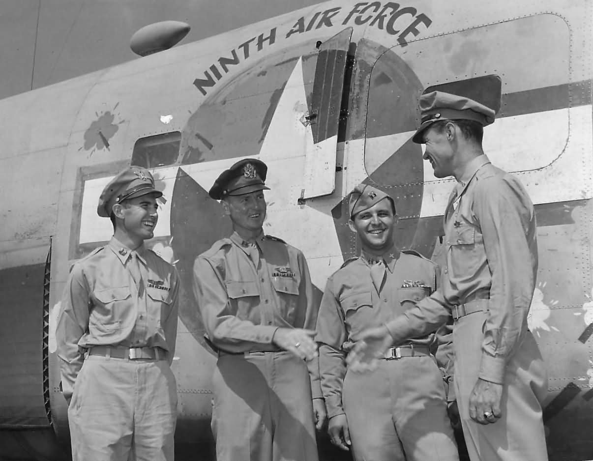 9th AF Pilots by B-24D 41-11761