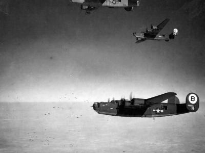 B-24J Liberator 42-100294 of the 328th Bomb Squadron 93rd Bomb Group