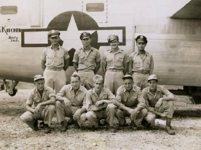 B-24 Liberator Hells Kitchen Rusty Prop Crew 494 Bomb Group 865 BS Okinawa