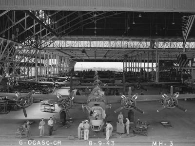 B-24 Liberator Aircraft Assembly Line August 1943