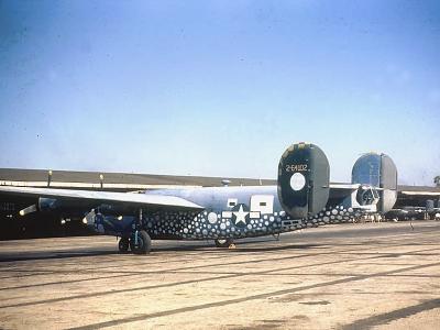 B-24J Liberator converted to F-7A color photo 42-64102 24th Combat Mapping Squadron, 8th Photo Reconnaissance Group, 10th Air Force